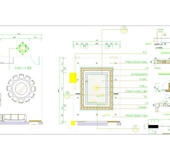 餐厅包间、总服务台CAD建筑设计图纸下载