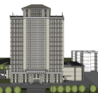 酒店草图大师模型下载、酒店su模型下载