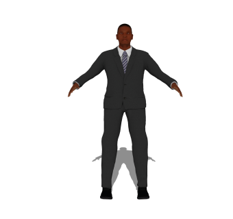 超逼真的真人草图大师模型，人物su模型下载