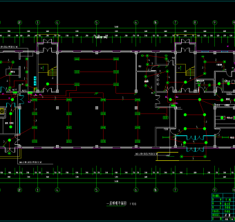 吉林综合办公楼电气设计图纸，电气CAD施工图纸下载