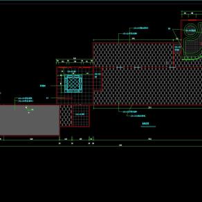 某洗浴中心CAD施工图，洗浴中心施工设计图下载