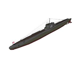 现代<em>潜艇</em>草图大师模型，<em>潜艇</em>sketchup模型下载