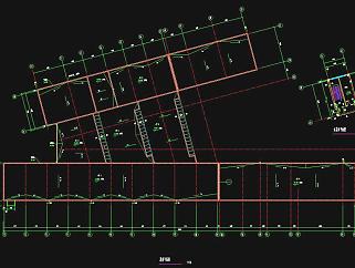 中某四层教学楼建筑方案图CAD图纸