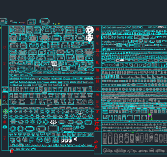 常用家具CAD图库,图库CAD建筑图纸下载