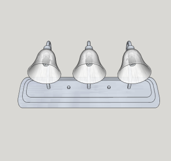 北欧壁灯skp模型，壁灯草图大师模型下载