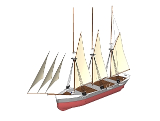 现代帆船<em>免费</em>su<em>模型</em>，帆船skp<em>模型下载</em>