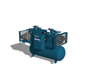 现代空气压缩机草图大师模型，空气压缩机sketchup模型下载