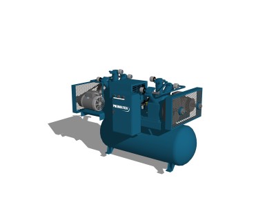 现代空气压缩机草图大师模型，空气压缩机sketchup模型下载