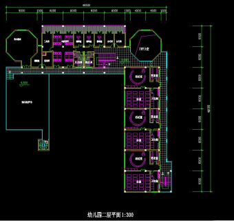 全套幼儿园设计施工图，幼儿园CAD图纸下载