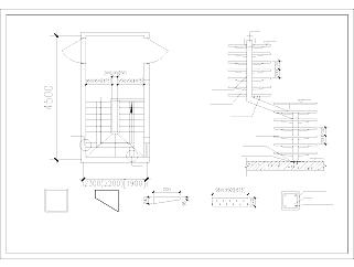 室内钢质楼梯设计CAD图纸下载