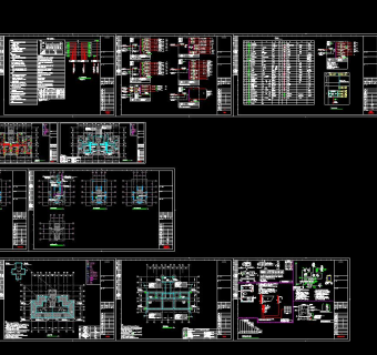 八层小区住宅楼电气施工图CAD图纸