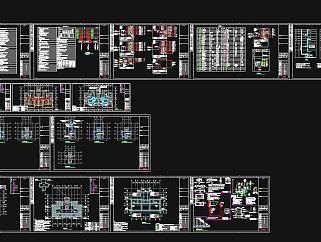 八层小区住宅楼电气施工图CAD图纸