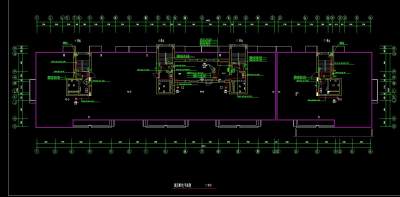 高层住宅楼电气施工图CAD图纸