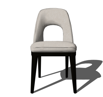 创意轻奢单人沙发椅草图大师模型，沙发SU模型下载