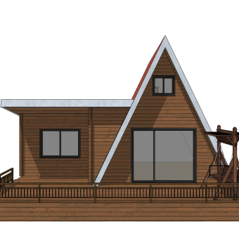 日韩式风格别墅su模型下载、日韩式风格别墅草图大师模型下载