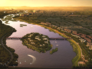 滨水生态景观河道概念方案设计案例