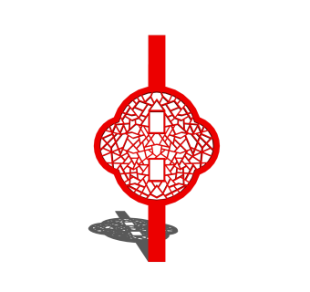 现代中国结草图大师模型，中国结SKB文件下载