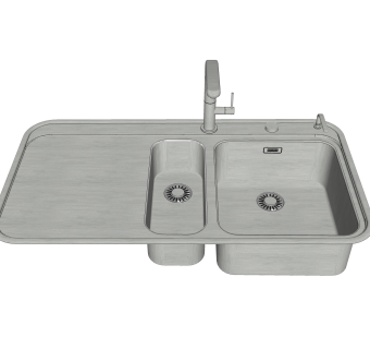 洗菜盆草图大师模型，洗菜盆SU模型下载