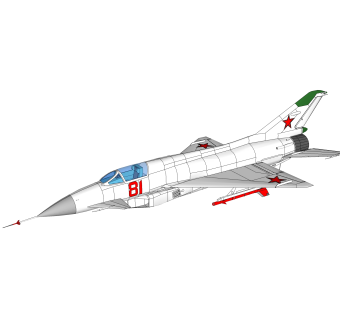 现代苏联米格战斗机草图大师模型，米格战斗机sketchup模型下载