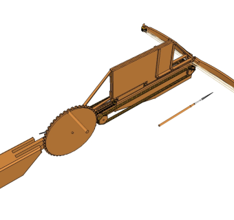冷兵器弩箭sketchup模型下载，弩箭skb模型分享