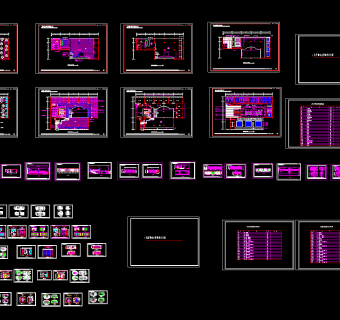 风情火锅厅装饰设计图，火锅店CAD施工图纸下载