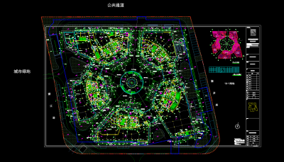 君康金融广场建筑施工图，金融广场CAD施工图纸下载