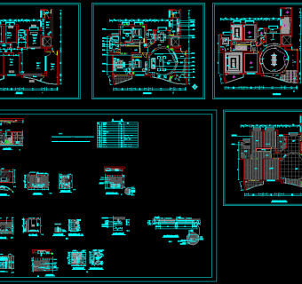 古典建筑CAD施工图，建筑CAD图纸下载