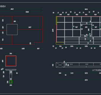榻榻米CAD设计图纸平立面配装饰柜，装饰柜CAD建筑图纸下载