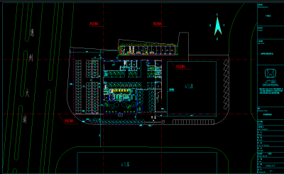 本田4S店建筑图，本田汽车专卖店CAD图纸下载