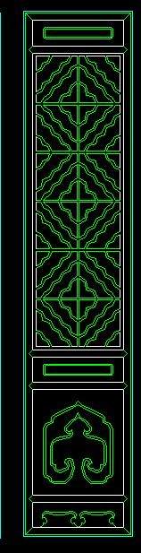 仿古门,屏风CAD图块，仿古门CAD图纸下载