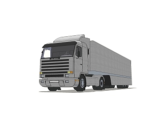 现代卡车货车免费su模型，卡车货车skp模型，卡车货车...