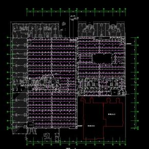 地下车库建筑给排水施工图CAD图纸