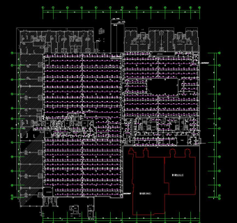 地下车库建筑给排水施工图CAD图纸