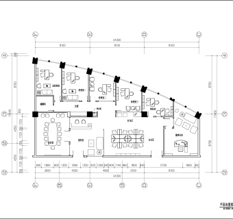 现代置业有限公司混搭风格CAD建筑图附效果图下载