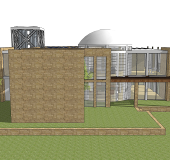 现代风格别墅草图大师模型下载，别墅SKP模型下载