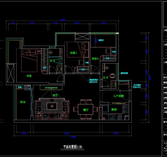现代样板房家居CAD施工图，CAD建筑图纸免费下载