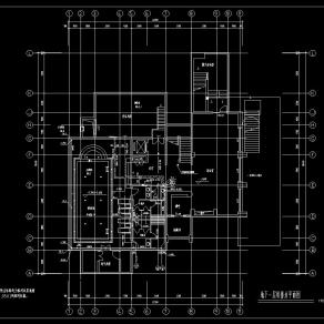 家装建筑给排水平面图施工图CAD图纸