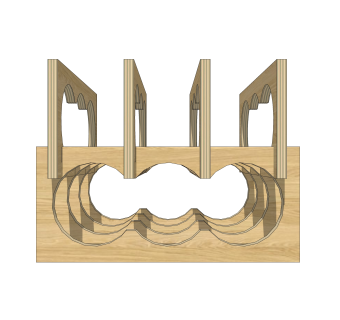 现代实木酒架草图大师模型，酒架su模型下载