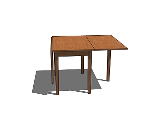 现代实木<em>折叠餐桌</em>免费su模型，<em>折叠餐桌</em>skp模型下载