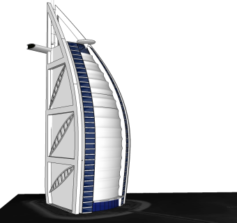 帆船酒店草图大师模型下载、帆船酒店su模型下载