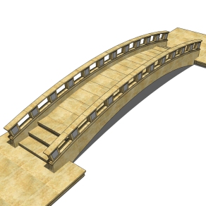 拱桥草图大师模型下载，sketchup拱桥模型分享