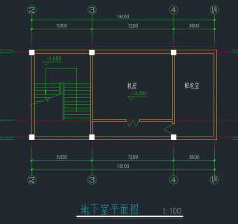 现代二层小超市建筑设计图，超市CAD施工图纸下载