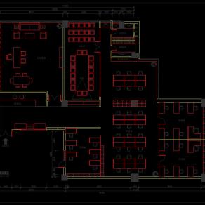 现代公司办公空间CAD施工图，CAD建筑图纸免费下载