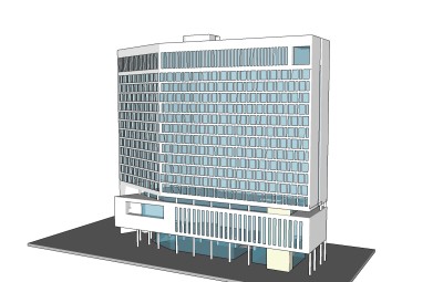 现代医院草图大师模型，医院sketchup模型下载