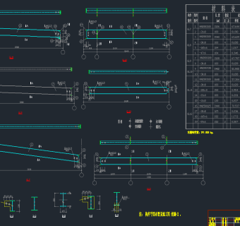 全套钢梁节点CAD施工图，钢结构CAD施工图纸下载