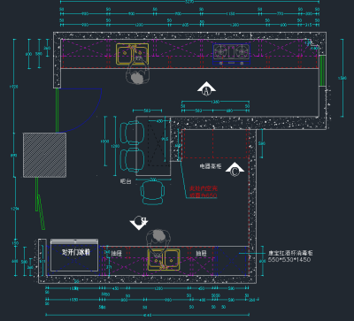 整体橱柜CAD模块，橱柜CAD图纸下载