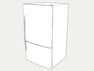 大<em>冰箱</em>SU模型，<em>冰箱</em>sketchup模型下载