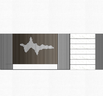 新中式围墙栏杆草图大师模型，造型栏杆sketchup模型免费下载