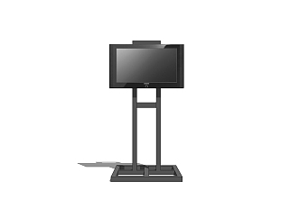 现代液晶电视机su模型，液晶电视机草图大师模型下载