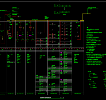 上海市某摩托车生产基地建筑群电气图纸，电气CAD施工图纸下载